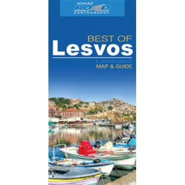 Lesbos (Greece) 'best of' tourist map with information guide