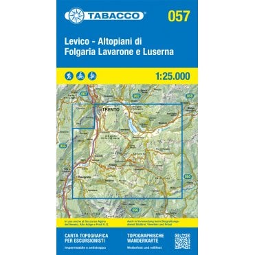 Levico / Altopiani di Folgaria Lavarone / Luserna | Tabacco, map 057