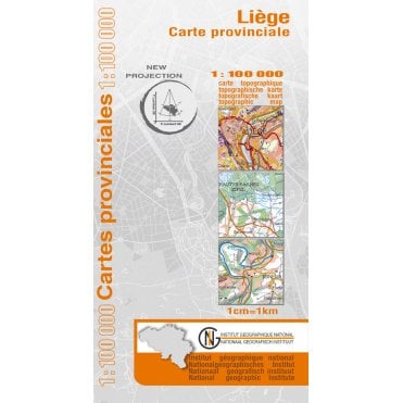 Liege Province, Belgium - 100k NGI Map
