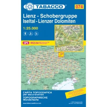 Lienz / Schobergruppe / Iseltal / Lienzer Dolomiten | Tabacco, map 074