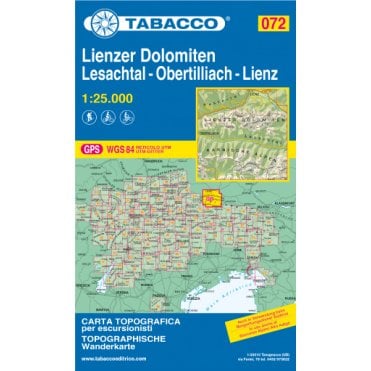 Lienzer Dolomiten / Lesachtal / Obertilliach | Tabacco, map 072
