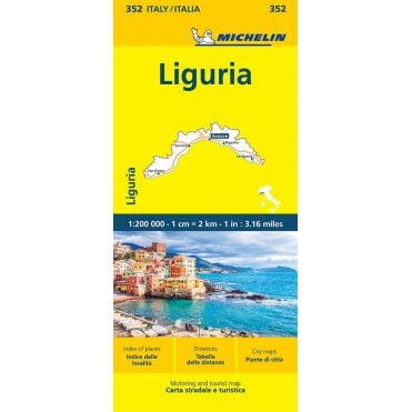 Michelin Local Maps of Italy 0352: Liguria