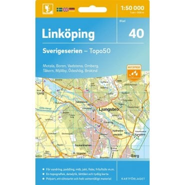 Linkoping (Sweden) - Norstedts Outdoor map 40