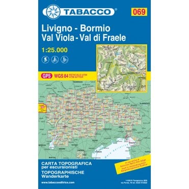 Livigno / Bormio / Passo del Bernina | Tabacco, map 069