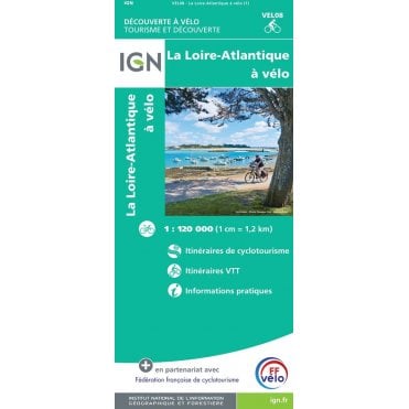 Loire-Atlantique by bike - IGN map VEL08