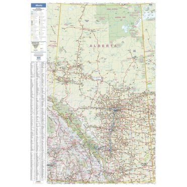 Alberta Wall Map - Large
