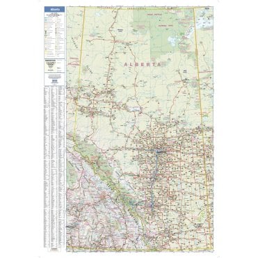 Alberta Wall Map