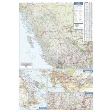 British Columbia Wall Map