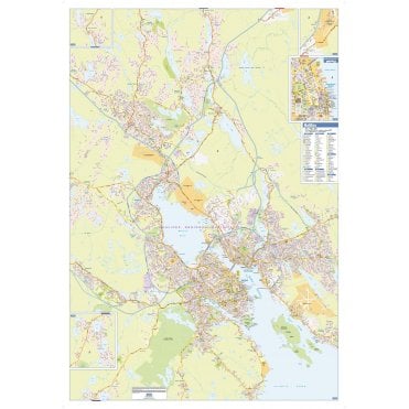 Halifax Wall Map - Street Detail - Large