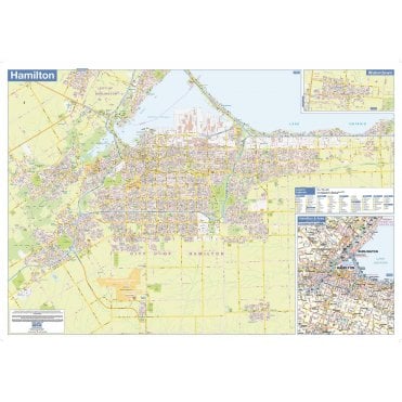 Hamilton Wall Map - Street Detail