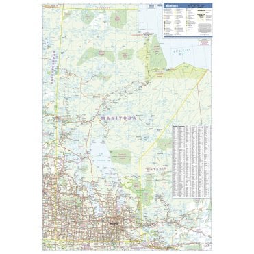 Manitoba Wall Map - Large