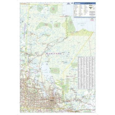 Manitoba Wall Map