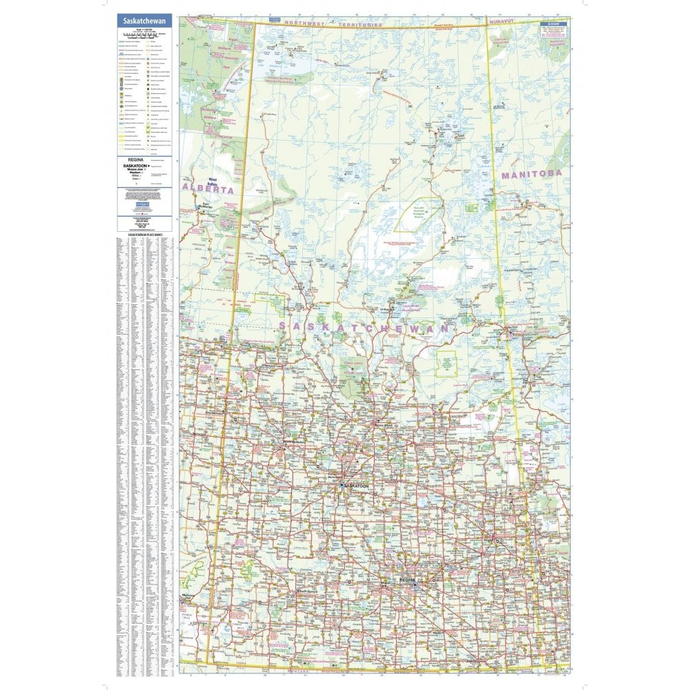 Sask Map Saskatchewan Wall Map