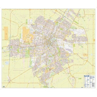 Winnipeg Wall Map - Street Detail