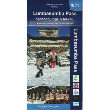 Lumbasumba Pass: Kanchenjunga & Makalu | Nepa Map NE518