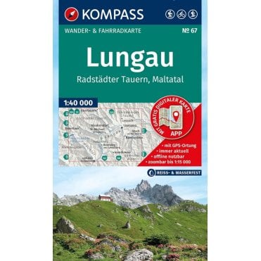 Lungau, Radstadter Tauern, Malta Valley | Kompass hiking map 67