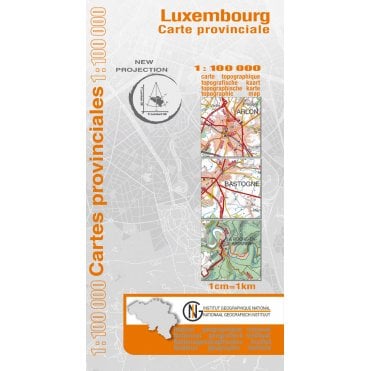 Luxemburg Province, Belgium - 100k NGI Map