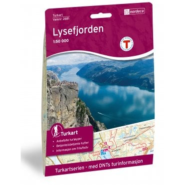 Lysefjorden Tourist Map: 2681