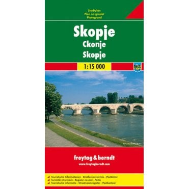 Macedonia: Skopje City Map