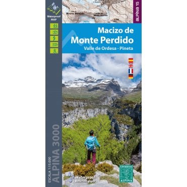 Macizo De Monte Perdido - Valle de Ordesa - Pineta. Hiking map