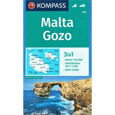 Malta, Gozo | Kompass hiking map 235