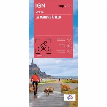 Manche by bike- IGN map VEL14