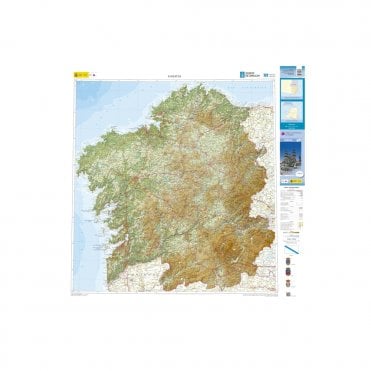 Map of the autonomous region of Galicia