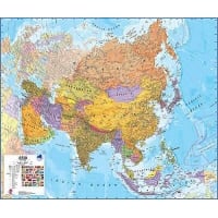 Asia Laminated Wall Map 1:11 Million