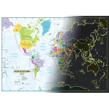 Children's World Glow in the Dark Map