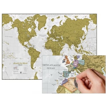 Scratch the World Wall Map - The original
