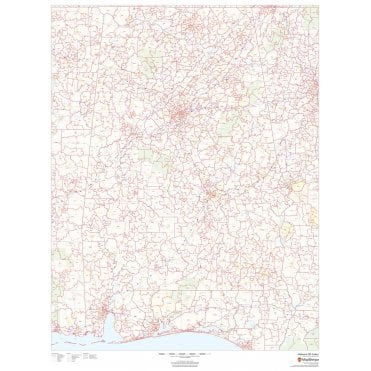 Alabama ZIP Code Map