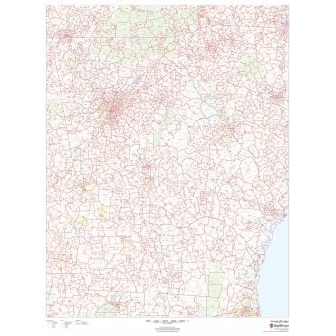 Georgia ZIP Code Map