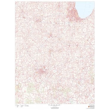 Illinois ZIP Code Map