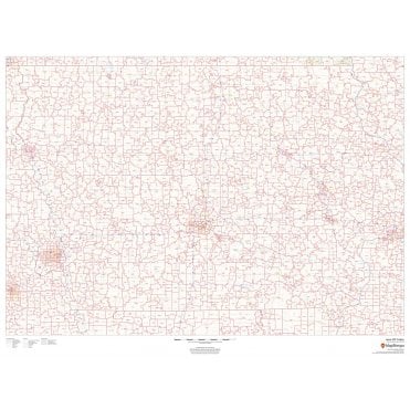 Iowa ZIP Code Map