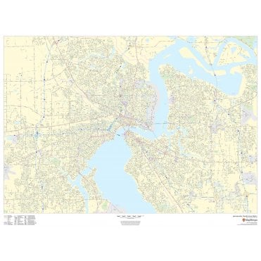 Jacksonville, Florida Inner Metro - Portrait