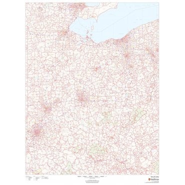 Ohio ZIP Code Map
