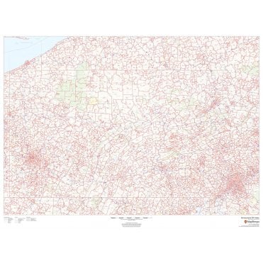 Pennsylvania ZIP Code Map