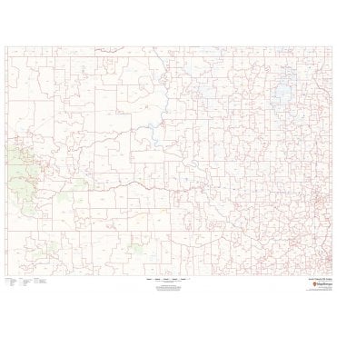 South Dakota ZIP Code Map