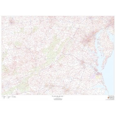 Virginia ZIP Code Map