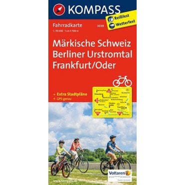 Markische Switzerland, Berlin glacial valley | Kompass cycling map 3039