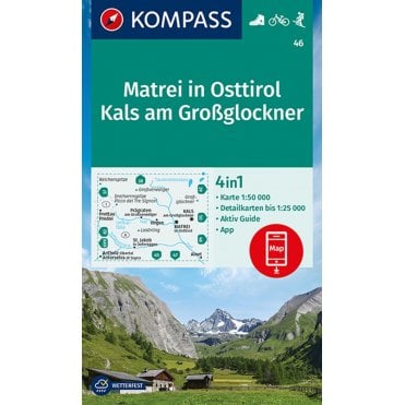 Matrei, Kals am Grossglockner | Kompass hiking map 46