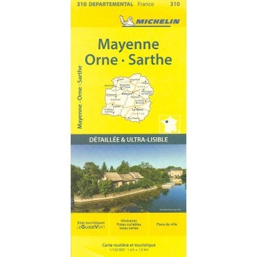 Michelin Local Maps of France 310: Mayenne Orne Sarthe