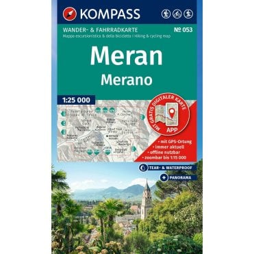 Meran, Merano | Kompass hiking map 053