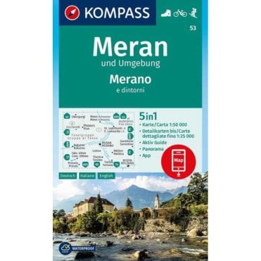 Merano and Surroundings | Kompass hiking map 53