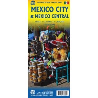 Mexico Central & Mexico City Travel Map