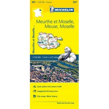 Michelin Local Maps of France 307: Meuse Meurthe-et-Moselle