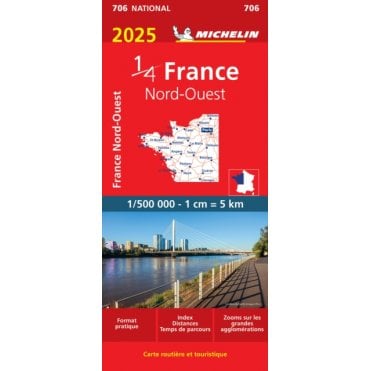 Michelin National Map 706: Northwestern France