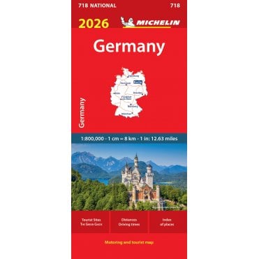 Michelin National Map 718: Germany