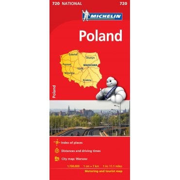 Michelin National Map 720: Poland