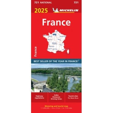 Michelin National Map 721: France